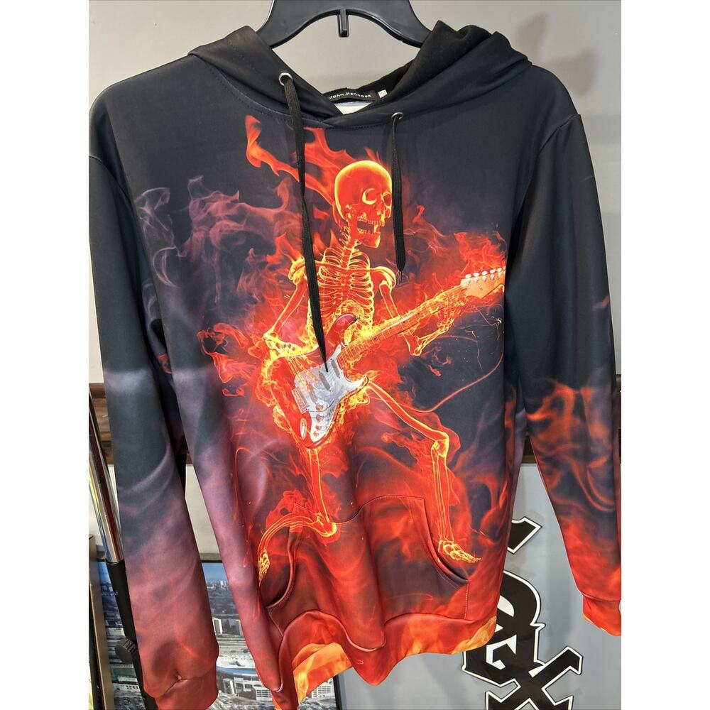 John Hancock Men’s Hoodie Size 2XL Black/Multi